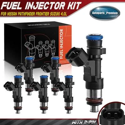 Inyector de combustible 6 piezas para Nissan Pathfinder Frontier Xterra Suzuki Equator V6 4,0 L Foto 1 de 4