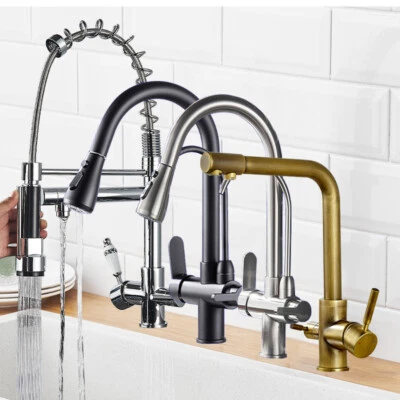 3 Wege Küchenarmatur Wasserhahn mit Osmoseanlage Wasserfilter Trinkwasserhahn