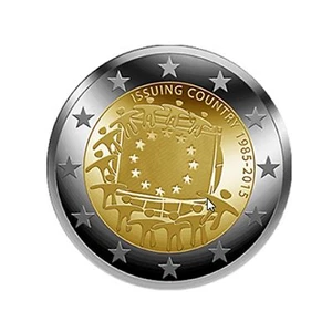 2 € Deutschland 2015 " 30 J.Europa-Flagge " -D- STG - Bild 1 von 1