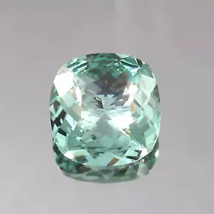 AAA Natural Green Ceylon Parti Sapphire Loose Cushion Gemstone Cut 13.00 Ct - Picture 1 of 4