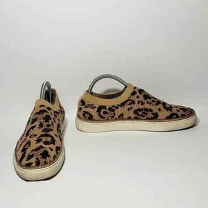 Zapatillas informales Vince Camuto Keamalla marrón/bronceado estampado de leopardo tejidas sin cordones - 9,5 - Imagen 1 de 8