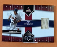 2005 Donruss Champions Bat Relic So Taguchi St. Louis CARDINALS!!!