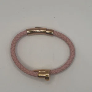Bracciale chiodo pelle rosa oro rosa nuovo senza etichetta - Foto 1 di 4