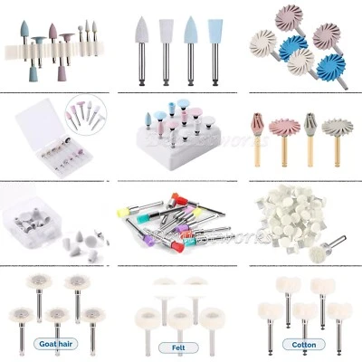 AZDENT Kit de pulido compuesto dental fresas de diamante RA pulidor cepillos - Image 1 of 4