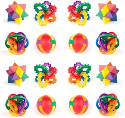 12 Pack Fun Puzzle Balls - Brain Games for Kids and Adults Stocking Stuffers - Image 1 of 4