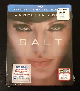 SALT Blu-Ray SteelBook Best Buy Exclusive 3 Versions Angelina Jolie New OOP Rare - Picture 1 of 12