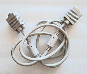 Câble Rallonge VGA Mâle vers Mâle pour PC TV Ordinateur Portable Moniteur Projecteur 15pin 1,2m - Photo 1/3