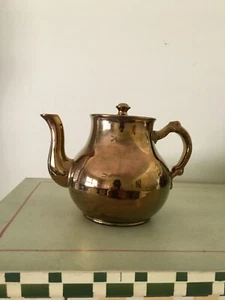 Teiera vintage color bronzo metallizzato - Made in England - - Foto 1 di 11