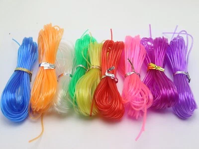 Tubo hueco de plástico transparente de 100 metros de 2 mm para joyería cubierta de cable de memoria  Foto 1 de 4