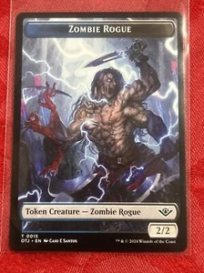Magic The Gathering - Zombie Rogue/Plot - Ficha de doble cara #15 Outlaws of Thunder Junction - Imagen 1 de 7