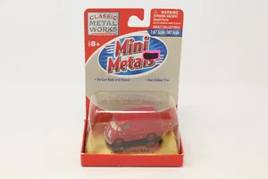 HO 1:87 CMW Mini Metals 30120 Metro Delivery Truck Van Red - Picture 1 of 4