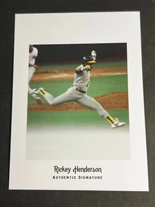 Box 49 - 2012 Leaf BLANK BACK PROOF MISSING AUTO Rickey Henderson - Picture 1 of 2
