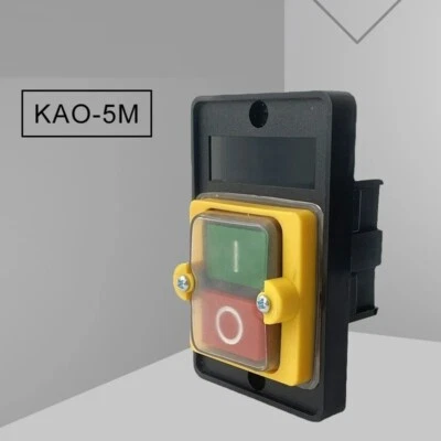 Drill Machine Motor Durable Waterproof Switch ON/OFF Industrial Home Push Button - Image 1 of 4