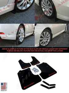 Flaps de barro negras Rally Armor UR con logotipo rojo para 2008-2011 Impreza y 08-10 WRX - Imagen 1 de 1
