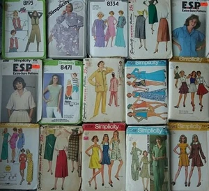 Vintage Sewing Patterns 60's-70’s Dresses Skirts Jackets Pants -U PICK! Lot #2 - Picture 1 of 118