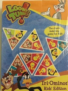NIP Sealed Looney Tunes Triominos for Kids Tile Game by Pressman Childrens Tile - Picture 1 of 12