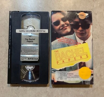 The Rachel Papers VHS 1989 CBS Fox Video Drama Dexter Fletcher Lone Skye Rare - Image 1 of 4