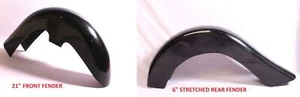 Cholo Harley Davidson Heritage Classic Softail 21" FL Front & 6" Rear Fender - Foto 1 di 9