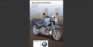 2004 BMW R 850 R and BMW R 1150 R USA model owner's manual (Reprint) - Picture 1 of 12