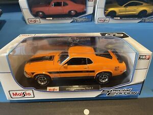 Maisto 1970 Ford Mustang Mach 1 Die Cast Car Model 1:18 Scale Brand New