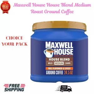 Maxwell House Miscela Casa Caffè Macinato Tostato Medio, Bidone da 24,5 oz - Foto 1 di 14