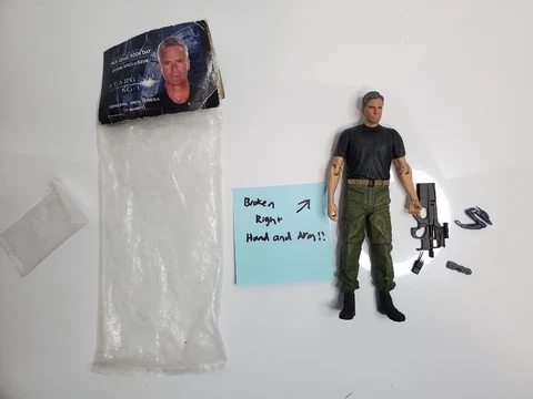 DAMAGED Stargate SG1 General Jack O'Neill Figure 2006 Free Comic Book Exclusive Cover