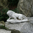 Solid Stone Figure Stone Lion On Rock Gate Guard From cast stone Frost Resistant