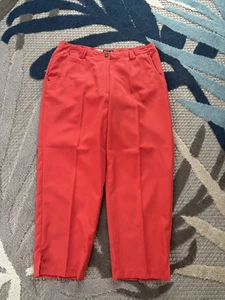 Jamie Sadock Women's Size 10 Orange Capri Athletic Golf Pants ~ NWOT - Picture 1 of 7