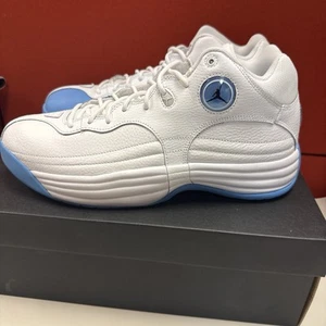Nike Men's Jordan Jumpman Team 1 Basketball Shoes FV3928-101 White Blue Sz 10.5 - Picture 1 of 7