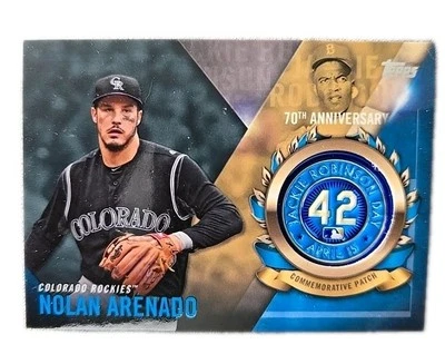 K276,531 - 2017 Topps Jackie Robinson Logo Patch #JRPCNA Nolan Arenado - Image 1 of 2