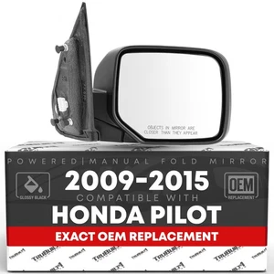 Beifahrerspiegel für Honda Pilot - elektrisch, beheizbar, manuell anklappbar, konvexes Glas -... - Bild 1 von 7