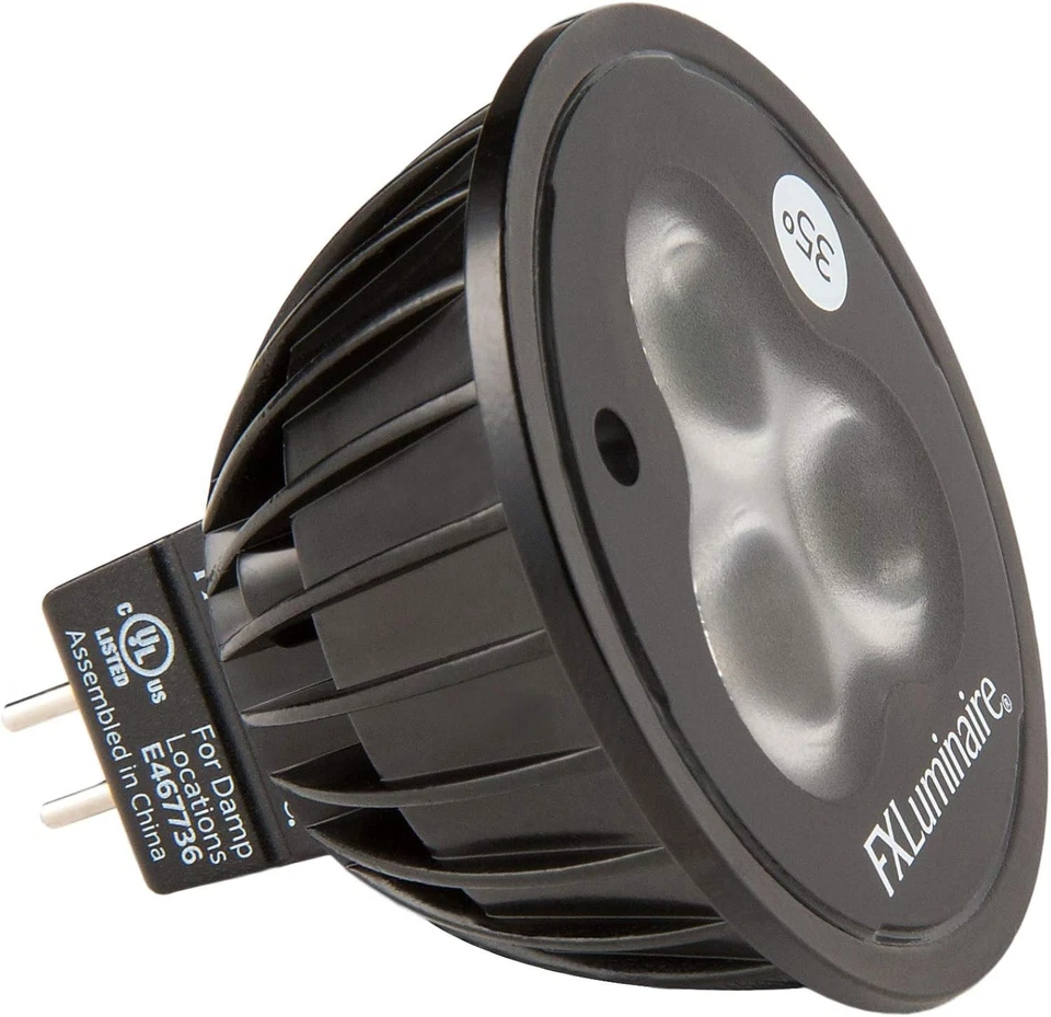 FX Luminaire MR16LED50WFL 6 Watt 2700K 35 deg Landscape Light Bulb 50W Halogen
