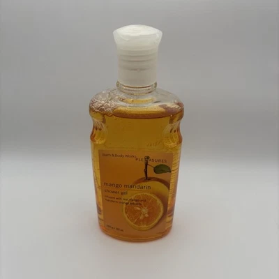 Bath and Body Works Pleasures Mango Mandarin Shower Gel 10 oz Retired New - Image 1 of 4