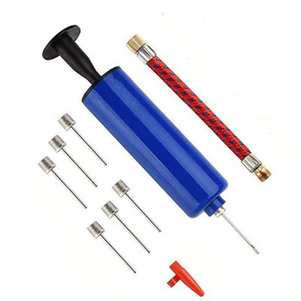 10pcs Ball Pump Set Hand Pump Inflator Portable Ball Inflating Pump Tools - image 1 of 4