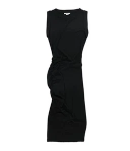 bar III Womens Ruched Midi Sheath Dress, Black, XX-Small - Picture 1 of 2