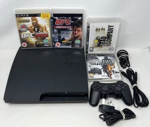 Sony PlayStation 3 Slim 160GB (CECH-3003A) + Mando, Cables, 4 Juegos - Imagen 1 de 12