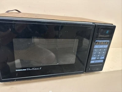 Vintage Samsung Microwave Turntable WoodTrim Classic Collection Read Description - Image 1 of 4