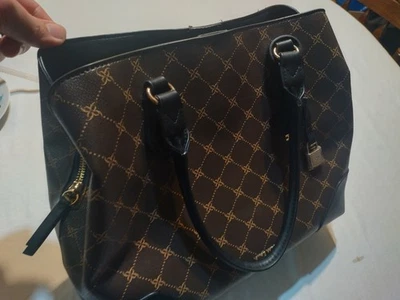 Nine West Brooklyn Jet Set сумка коричневая с черными ручками из искусственной кожи новая без ценников - Изображение 1 из 4