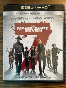 The Magnificent Seven 4K Ultra HD Blu-ray 2016 Denzel Washington Chris Pratt :VG - Picture 1 of 2