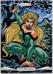 2014 Marvel Masterpieces Joe Jusko FERAL Sketch Card by JOFEL CUBE - RIP - Picture 1 of 1
