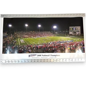 Richmond Spiders Print 2008 National Champs 28 x 15 Small Crease See Pics - Picture 1 of 12