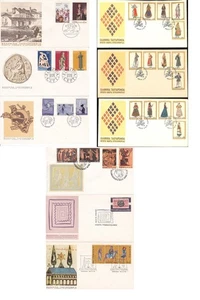 GREECE 1974 FDC, FULL YEAR SET (9 FDCs) - Picture 1 of 1