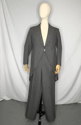Traje recortado vintage 1939 Davies & Son Savile Row hecho a mano para hombre 40-41 regular Foto 1 de 4