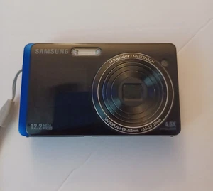 SAMSUMG TL220 DualView 12.2MP Digital Camera Blue *GOOD/TESTED* W Charger READ - Picture 1 of 8