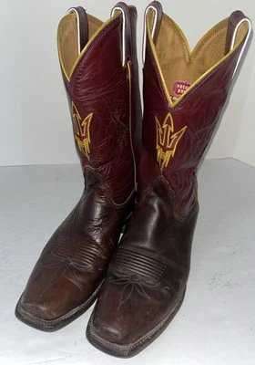 Botas occidentales Nocona de la Universidad Estatal de Arizona para mujer talla 9,5 B Foto 1 de 4