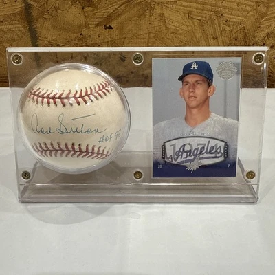 DON SUTTON HOF 98 DODGERS BREWERS PITCHER SIGNED AUTO PSA/DNA W/CARD - Image 1 of 4