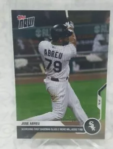 2020 MLB Topps Now JOSE ABREU #256 WHITE SOX 2 HR 7 RBI MVP MVP MVP 9/12/20 - Picture 1 of 2