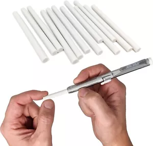 12 einziehbare Stift Radiergummi Stick Minen Latexfrei Weiß Vinyl Präzisionsradieren - Bild 1 von 5