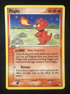Pokemon TCG 24/109 Magby EX Team Rocket Returns Non Holo Rare NM - Picture 1 of 2