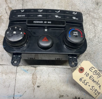 HYUNDAI ELANTRA 2007-2010 SDN calefacción aire acondicionado bisel de control perillas manuales OEM Foto 1 de 4